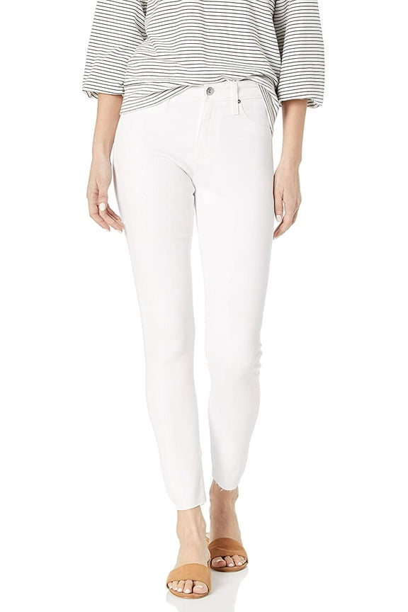 farrah high-rise cropped raw hem jeans