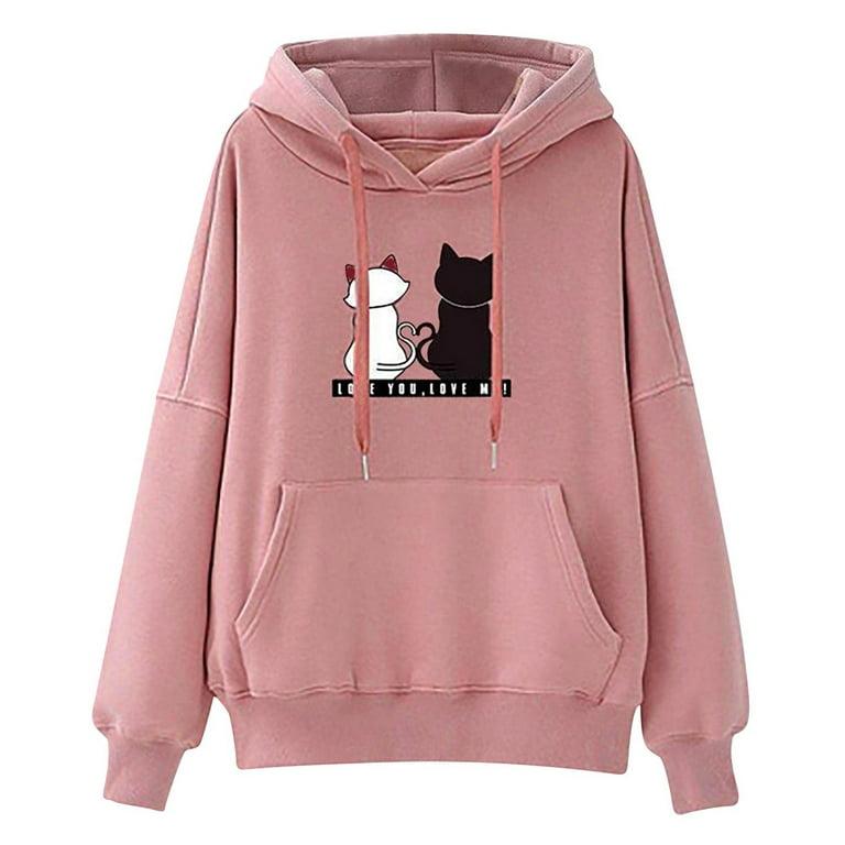 Ladies best sale cat hoodies