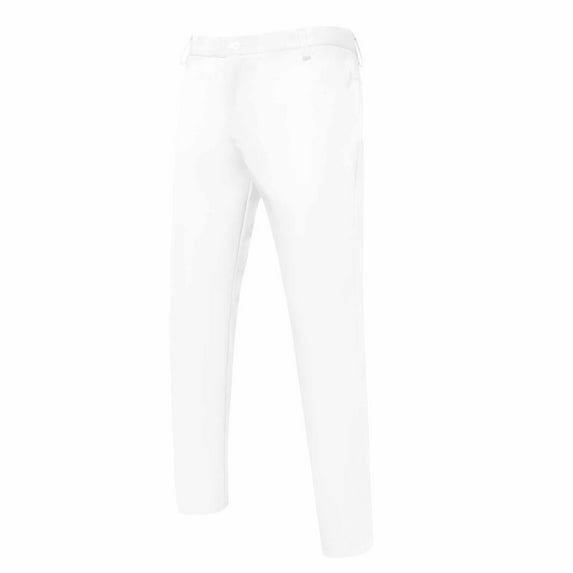 fartey Men Plus Size Leather Pants Trendy Business Slim Fit Motorbike Trousers with Pockets Zipper Button Straight Leg Pant