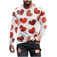 thumbnail image 1 of fartey Men Plus Size Valentines Day T-Shirts Funny 2025 Love Heart Printed Top Tunic Casual Long Sleeve Hip Hop Tshirt Big and Tall Trendy Pattern Crewneck Fitness Gifts Shirt, S-5XL, 1 of 5