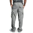 thumbnail image 1 of fartey Men's Baggy Plus Size Cargo Sweatpants with Multi Pockets Flex Waist Joggers Pants Casual Winter Open Bottom Drawstring Athletic Workout Fishing Pant, M-4XL, 1 of 6