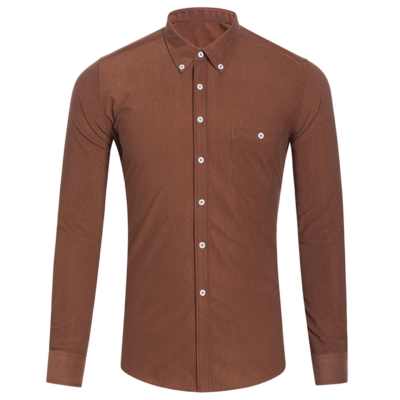 Men's Full Size Collared Neck Button Down Shirt Plus Size