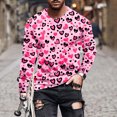 thumbnail image 1 of fartey Men's Plus Size Valentine Day T Shirt Big and Tall 2024 Romantic Love Heart Print Tops Funny Tunic Fit Long Sleeve Tshirts Lovely Round Neck Hip Hop Tee Top for Men, S-5XL, 1 of 5