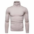 thumbnail image 1 of fartey Men's Turtleneck Sweater Casual Knitted Long Sleeve Slim fit Pullover Fall Winter Warm Solid Sweaters, 1 of 8