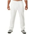 thumbnail image 1 of fartey Mens Cotton Linen Pants Casual Elastic Waist Drawstring Sports Pant with Pockets Relaxed Fit Basketball Trousers, 1 of 9