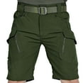 thumbnail image 1 of fartey Mens Tactical Cargo Shorts Summer Button Multi Pockets Zipper Lounge Shorts Elastic Waist Hiking Sports Outdoors Roomy Short, 1 of 7