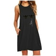thumbnail image 1 of fartey Nightgowns for Women Plus Size Sleeveless House Dress Ladies Trendy Print Tank Dress Flowy Round Neck Mini Nightdress with Pockets, S-6XL, 1 of 5