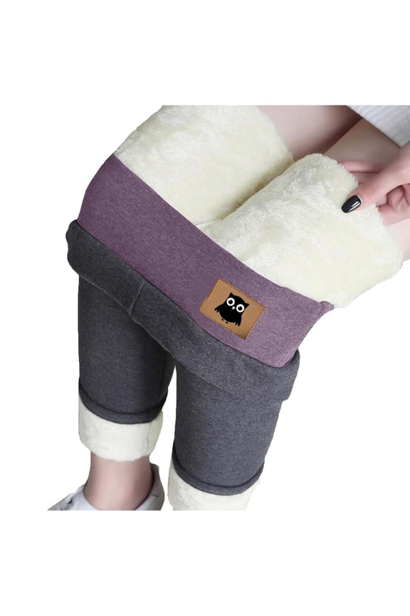 Plus Size Compression Tights for Women Fleece Lined Tummy Control Leggings Thick Soft High Waist Thermal Pants for Yoga Hiking, S-5XL