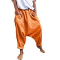 thumbnail image 1 of fartey 2025 Women's Harem Hippie Pants with Pockets Drawstring Elastic Waist Trousers Summer Roomy Fit Lounge Solid Color Trousers, 1 of 7