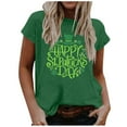 thumbnail image 1 of fartey St. Patrick's Day Shirts for Women Graphic Tees St Patty's Lucky T-Shirt Irish Tops, 1 of 5