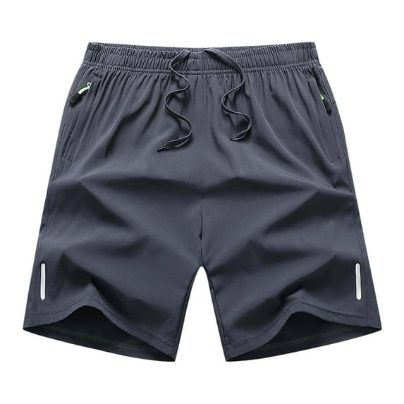 fartey Sweat Shorts for Men Elastic Waist Drawstring Loose Fit Sports Short with Zipper Pockets Casual Gym Joggers 5 Inch Pants