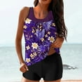 thumbnail image 1 of fartey Tankini Tops for Women 2025 Tankini Bathing Tankini for Womens Vintage Striped Printed Tank Tops Lounge Tunic Cutout Back Sleeveless Beachwear Swimsuits Top, 1 of 6