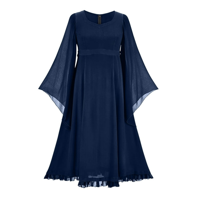 purple summer chiffon dress with cape 4447