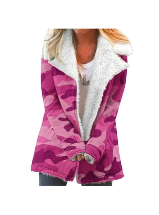 Womens Camo Fleece Jacket