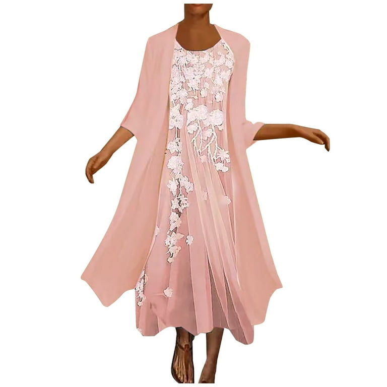 2022 Floral Print Chiffon Half Sleeve Multi-color Long Beach Dress 2022 Floral Print Chiffon Half Sleeve Multi-color Long Beach Dress