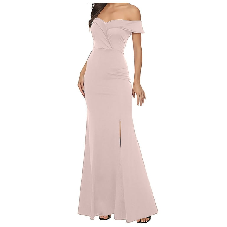 Women's off-the-shoulder Slim Bodycon Dresses Women's off-the-shoulder Slim Bodycon Dresses