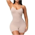 thumbnail image 1 of fartey Women's Tummy Control Shapewear, Sleeveless Bodysuit Basic Top Jumpsuit, Seamless Smooth Slimming Body Shaper, 1 of 7