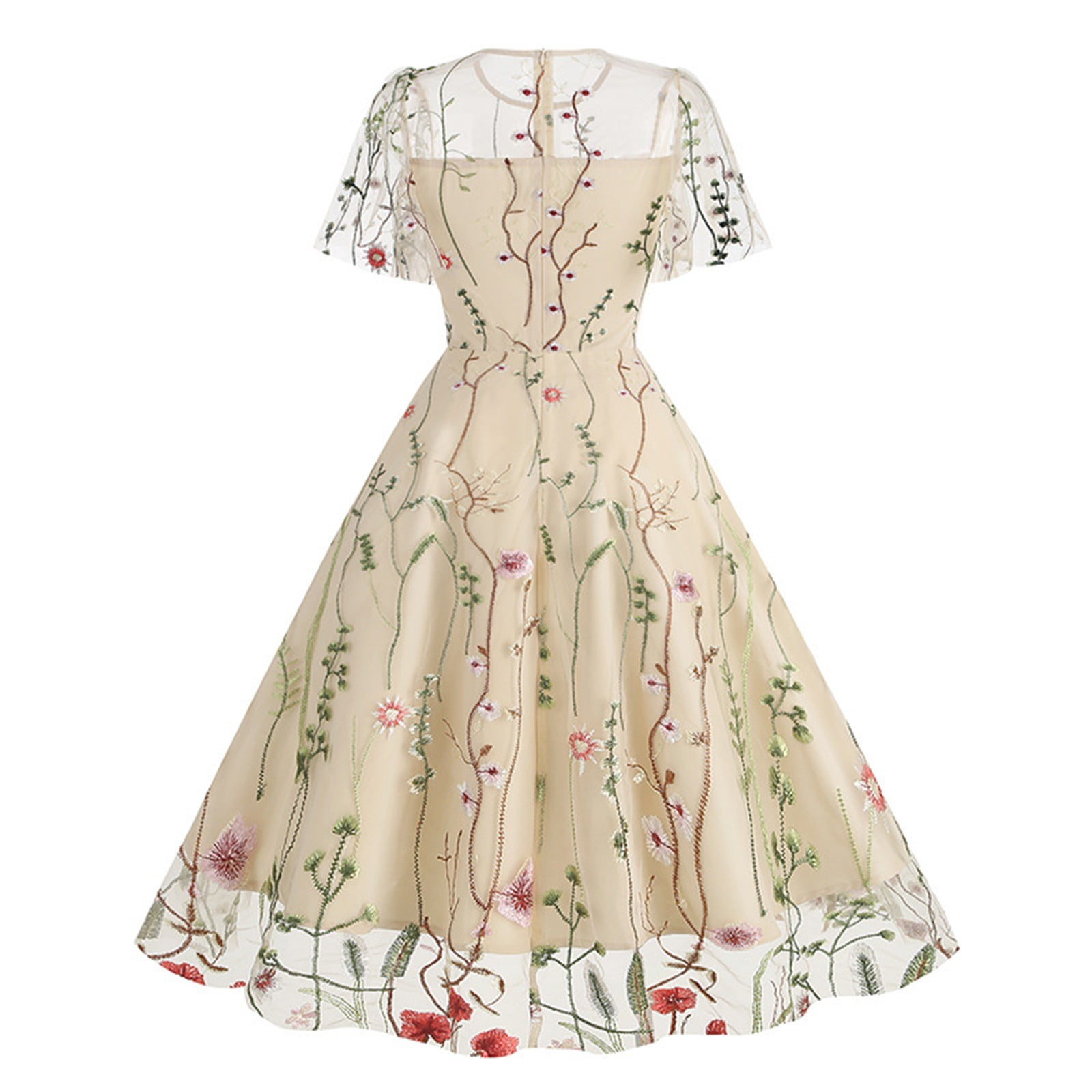 スーツ・フォーマル・ドレス marte vintage Flower Flare Docking Dress Flower Flare Docking Dress – MARTE