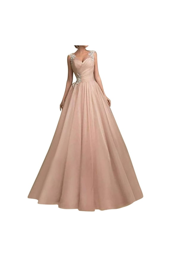 Womens Plus Size Mesh Dress Trendy Lace Strap Wedding Dresses Tunic Flared Swing Solid Color Sundresses Casual V Neck Evening Party Prom Dress, S-5XL