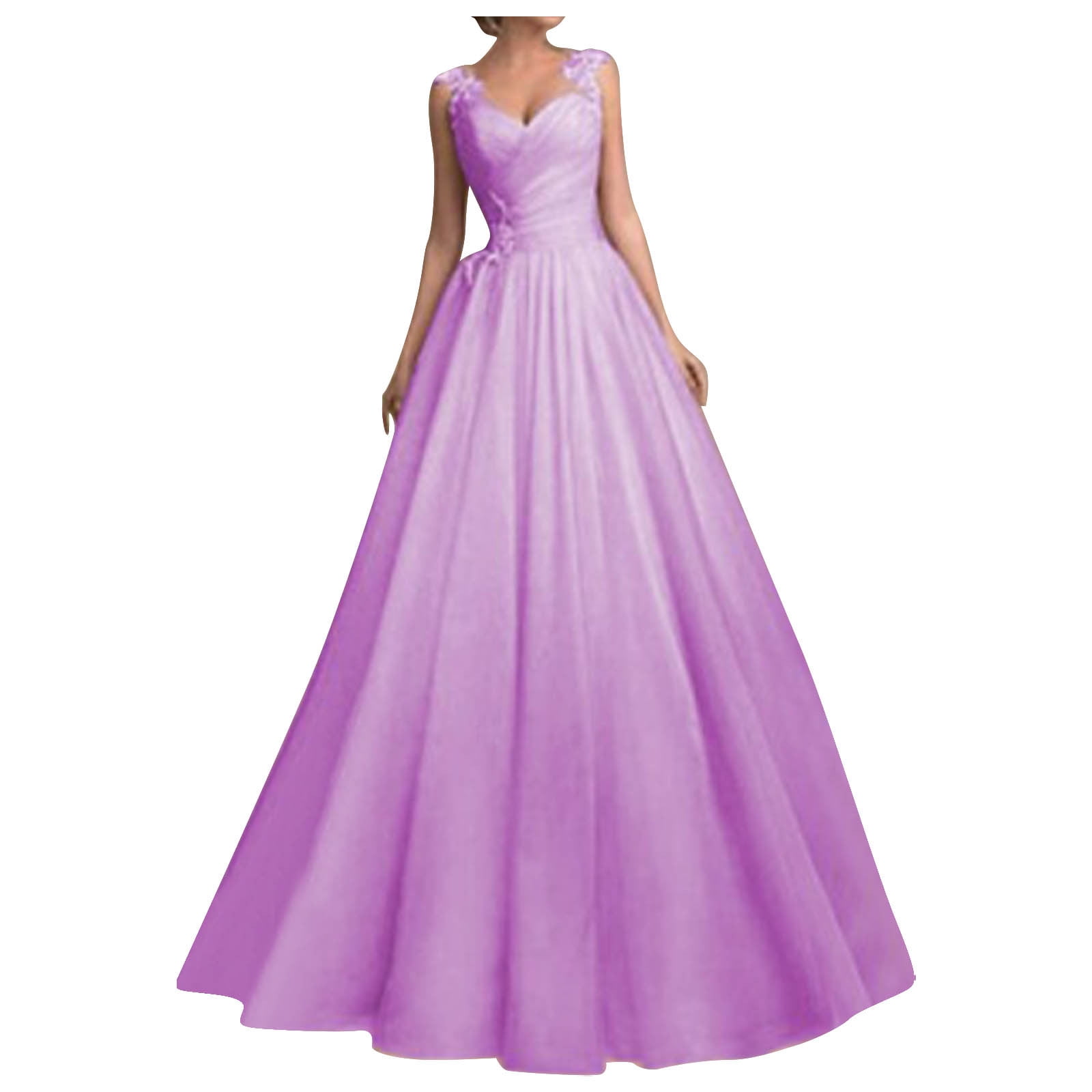 Womens Plus Size Mesh Dress Trendy Lace Strap Wedding Dresses Tunic Flared Swing Solid Color Sundresses Casual V Neck Evening Party Prom Dress, S-5XL