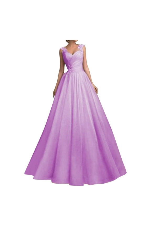 Womens Plus Size Mesh Dress Trendy Lace Strap Wedding Dresses Tunic Flared Swing Solid Color Sundresses Casual V Neck Evening Party Prom Dress, S-5XL