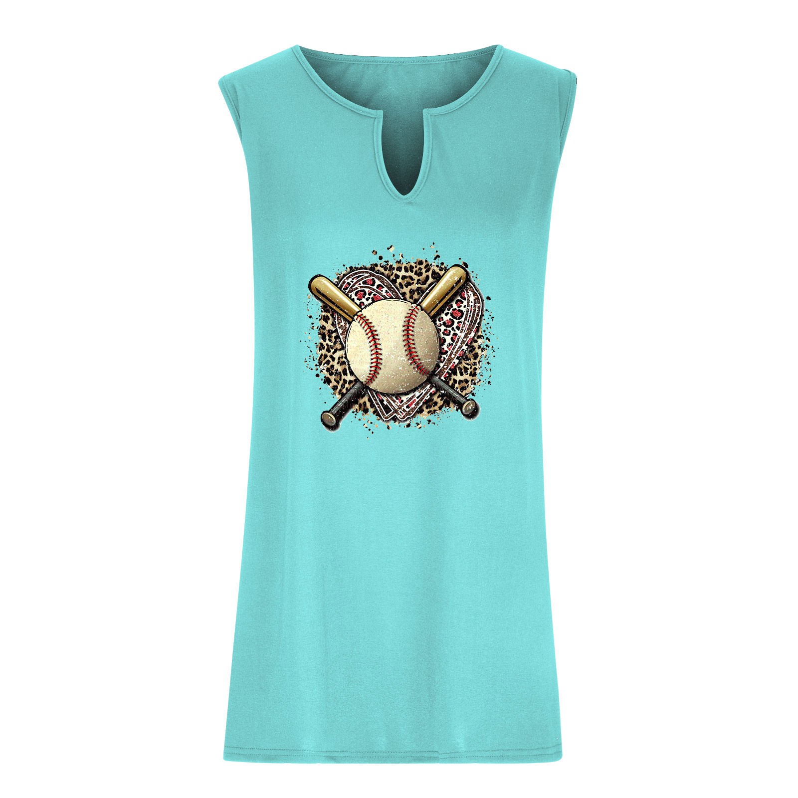 fartey Womens Slit V Neck Tank Tops 2024 Sleeveless Summer Vest Shirts