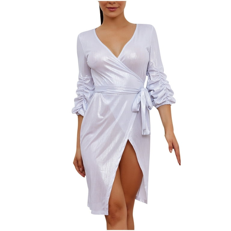 One-Neck Bow Long-Sleeved Bodycon Dress One-Neck Bow Long-Sleeved Bodycon Dress