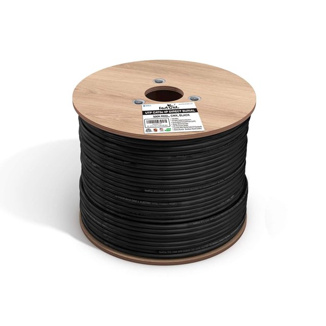 fast Cat. Cat5e Outdoor, 500ft, Waterproof Direct Burial Rated CMX