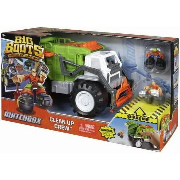 Matchbox Big Boots Clean Up Crew Garbage Truck