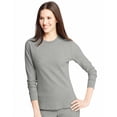 thumbnail image 1 of Hanes X-Temp Women`s Thermal Crew - Best-Seller, 25455, 2XL, Grey Heather, 1 of 3