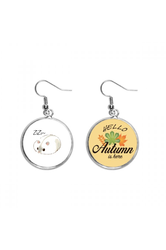 fat mice lovely onomatopoeic call animal earring dangle autumn earring jewelry