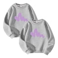 thumbnail image 1 of fatyb 2 Pack Boys Girls Crew Neck Pullover Sweatshirts Print Casual Long Sleeve Kids Tops 2-14 Years, 1 of 2