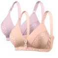 thumbnail image 1 of fatyb 2 Pack Bras for Women Full Coverage No Underwire Bralettes Breathable Womens Comfy Everyday Bras, 1 of 6