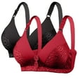 thumbnail image 1 of fatyb 2 Pack Bras for Women Full Coverage No Underwire Bralettes Breathable Womens Comfy Everyday Bras, 1 of 6