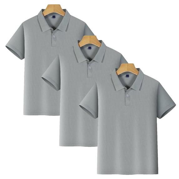 fatyb 3 Pack Boys Girls Short Sleeve Collared Shirts School Uniform Tops Summer Golf Shirts for Kids