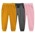 thumbnail image 1 of fatyb 3 Pack Boys Sweatpants Girls Drawstring Casual Jogger Pants Kids Plain Athletic Pants with Pockets, 1 of 2
