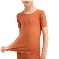 thumbnail image 1 of fatyb Athletic T-Shirts for Boys Girls Short Sleeve Quick Dry Tops Kids Running Tee Shirts Activewear, 1 of 5