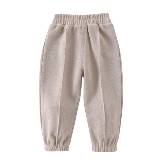 fatyb Baby Boys Girls Joggers Elastic Waist Sweatpants Solid Color Playing Casual Pants for Toddlers Kids