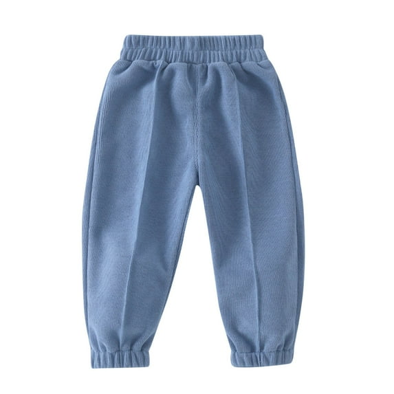 fatyb Baby Boys Girls Joggers Elastic Waist Sweatpants Solid Color Playing Casual Pants for Toddlers Kids