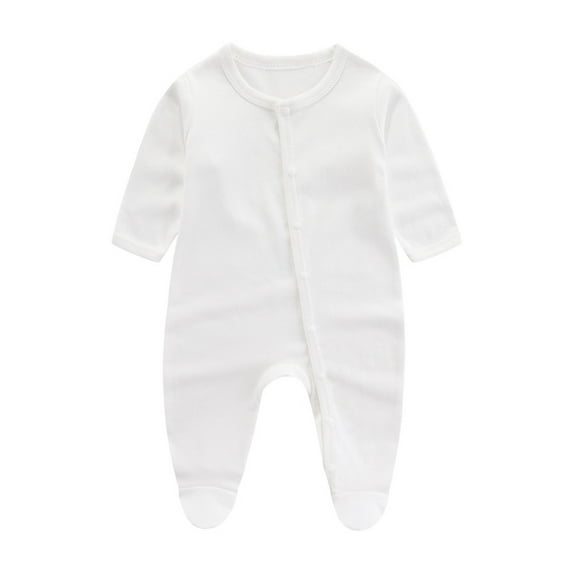 fatyb Baby Clothes Long Sleeve Romper for Newborn Cotton Comfortable Baby Boys Girls Footie Jumpsuit