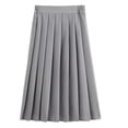 thumbnail image 1 of fatyb Big Girls Pleated Maxi Skirts Elastic Waist Uniform School 11-18 Years Kids A-Line Skirts for Girls, 1 of 3