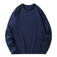 thumbnail image 1 of fatyb Big and Tall Mens Long Sleeve Cotton T-Shirts Crew Neck Casual Lightweight Plain Basic Tee for Men, 1 of 7