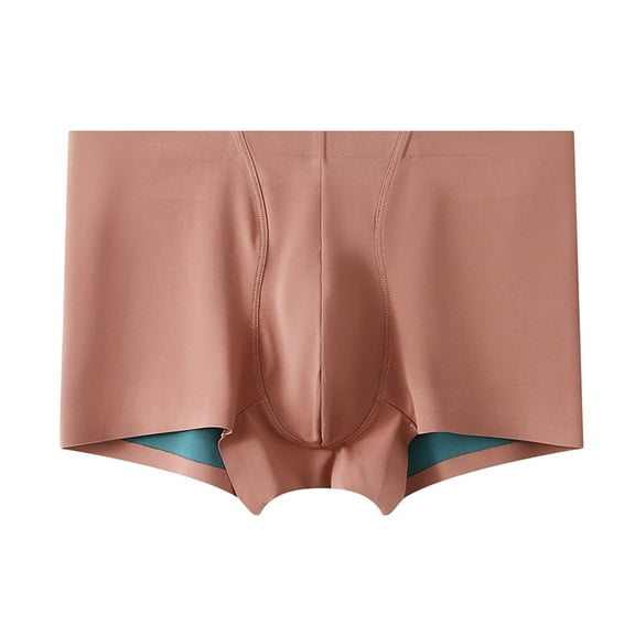 fatyb Boxer Briefs Mens Seamless Breathable Short Leg Underwears Soft Comfortable Underpants for Men