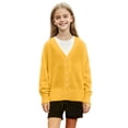 thumbnail image 1 of fatyb Boys Girls Cardigan Sweaters V Neck Long Sleeve School Uniform Button Knit Tops for 2-12 Years, 1 of 6