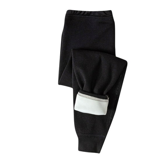 fatyb Boys Girls Fleece Lined Pants Thick Warm Casual Bottoms for Kids Pull on Thermal Jogger Pants