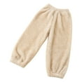 thumbnail image 1 of fatyb Boys Girls Fuzzy Pajama Pants Flannel Lounge Jogger Pants Kids Elastic Bottom Sleepwear Bottoms, 1 of 4