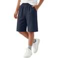 thumbnail image 1 of fatyb Boys Girls Knee Length Shorts Elastic Waist Half Sports Shorts Summer Athletic Long Shorts Activewear, 1 of 7