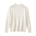 thumbnail image 1 of fatyb Boys Girls Knit Sweater Mock Neck Thermal Pullover Casual Kids Long Sleeve Fall Winter School Tops, 1 of 6