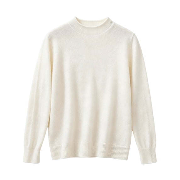 fatyb Boys Girls Knit Sweater Mock Neck Thermal Pullover Casual Kids Long Sleeve Fall Winter School Tops