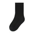 thumbnail image 1 of fatyb Boys Girls Seamless Crew Socks Solid Color Cotton Socks Breathable Comfy Casual Socks for Kids, 1 of 2